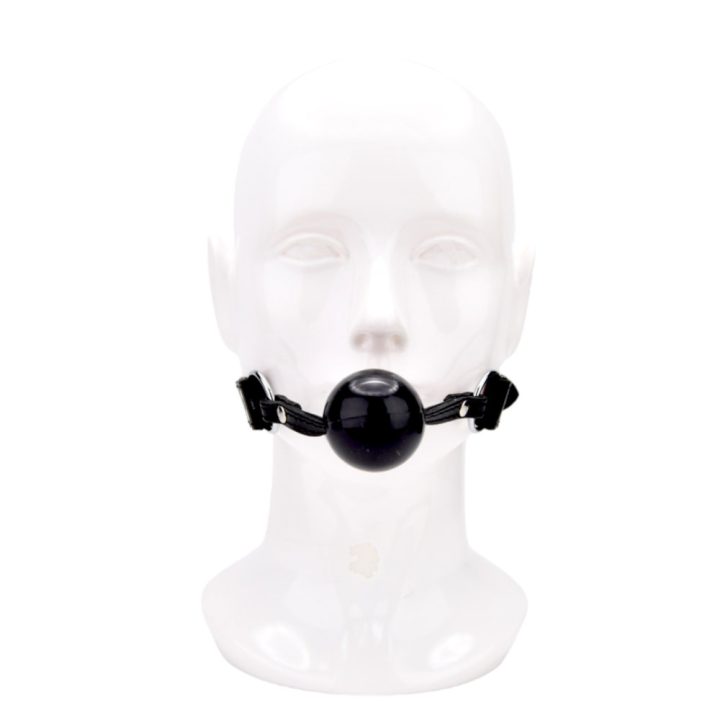 Black Leather Ball Gag