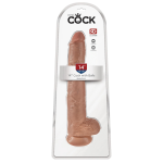 King Cock 14” Dildo with Testicles