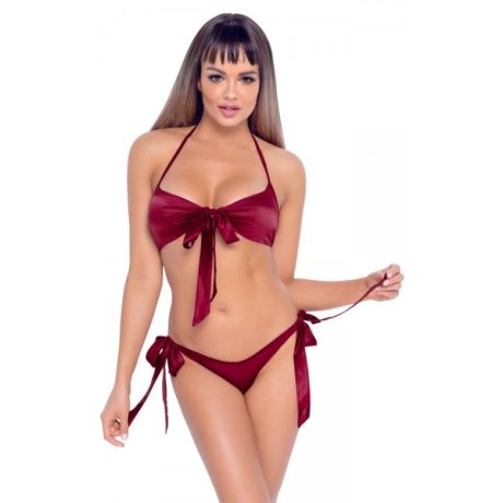 Bow Accents Lingerie Set