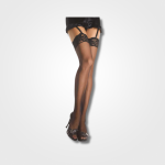 Black Mesh Lace Stockings 1011