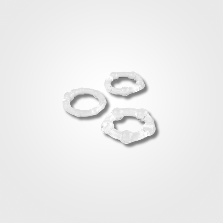 Triple Silicone Cock Ring Set