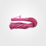 Pink Leather Handle Leather Flogger