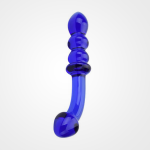 Consolador de cristal doble