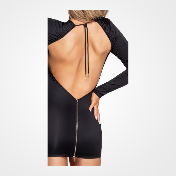 Deep Zip Dress - Image 5